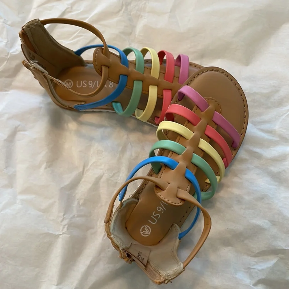 FIBURE Rainbow Gladiator Sandals